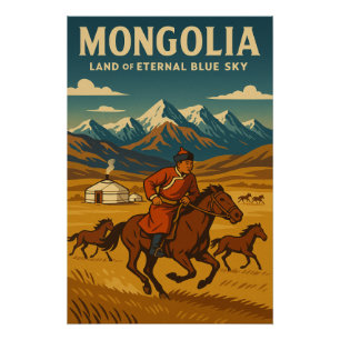 Mongolei - Land des ewigen blauen Himmels Poster