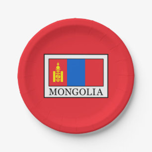 Mongolei Pappteller