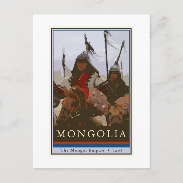 Mongolei Postkarte (Vorderseite)