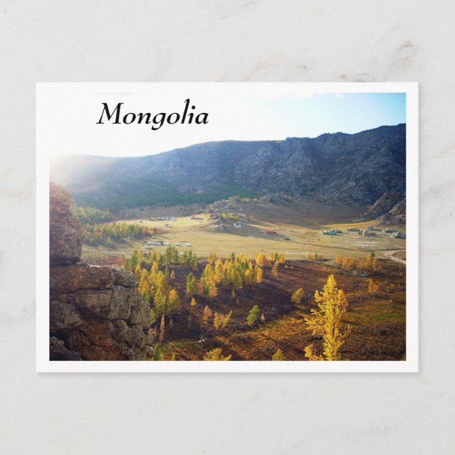 Mongolei Postkarte (Vorderseite)