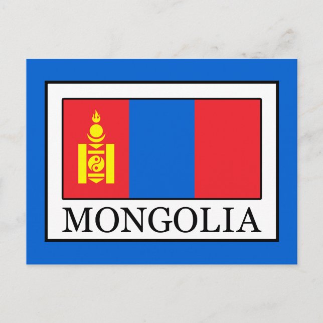 Mongolei Postkarte (Vorderseite)