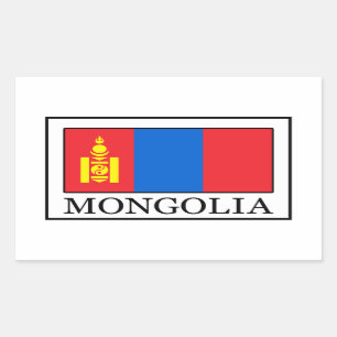 Mongolei Rechteckiger Aufkleber