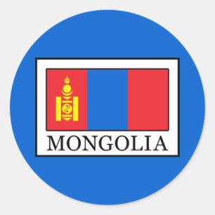 Mongolei Runder Aufkleber