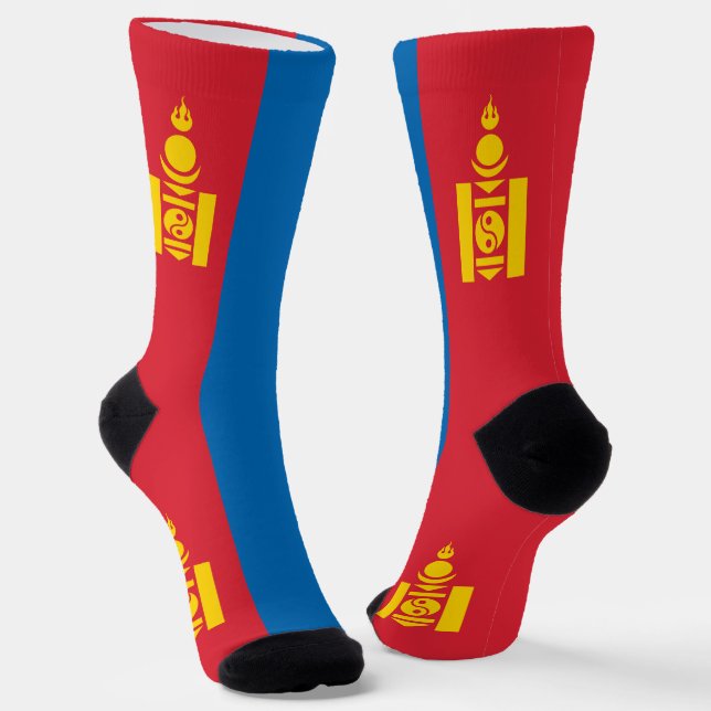 Mongolei Socken (Gewinkelt)