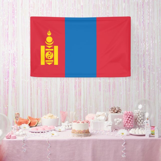 Mongolia flag banner (Party)