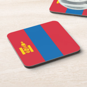 Mongolia flag getränkeuntersetzer