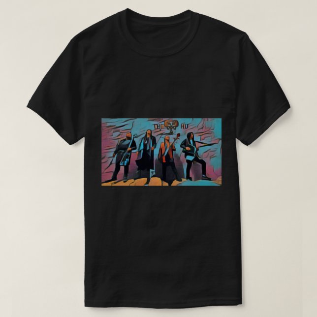 Mongolische Rockband Der Hu Classic T - Shirt (Design vorne)
