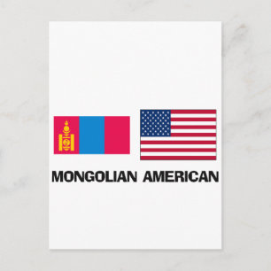 mongolischer Amerikaner Postkarte