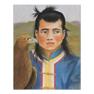 Mongolischer Jäger-Druck Fotodruck