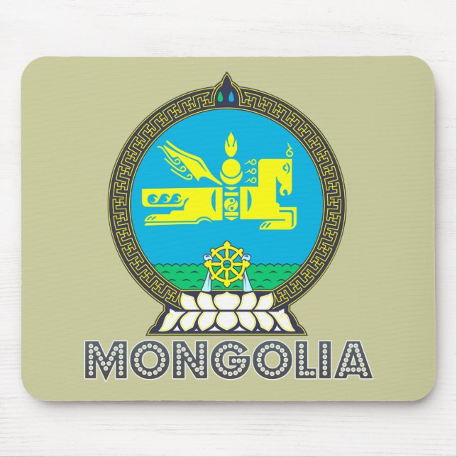 Mongolisches Emblem Mousepad (Vorne)