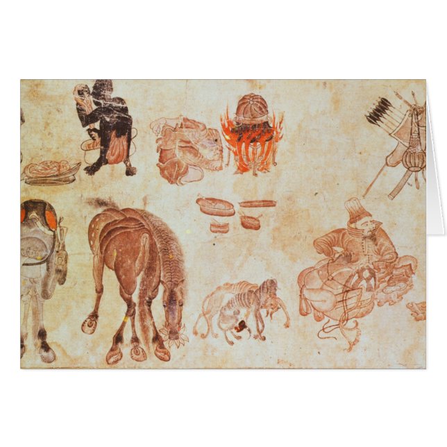 Mongolisches nomadisches Lager, 15. Jahrhundert (Vorderseite (Horizontal))