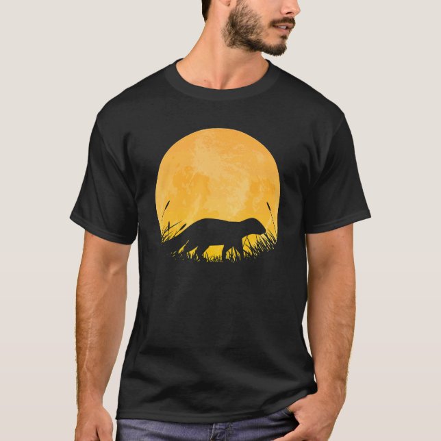 Mongoose Easy Halloween Outfit Mustelid Moon Costu T-Shirt (Vorderseite)