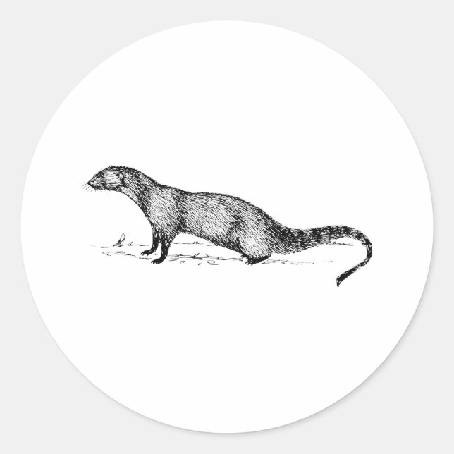 Mongoose Runder Aufkleber (Vorderseite)