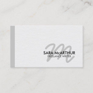 Mongram Business Card Visitenkarte