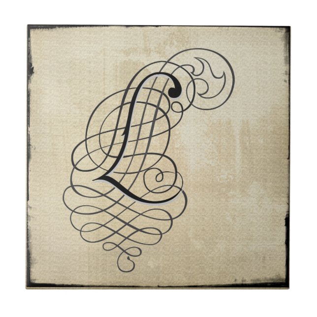 mongram, ", das ich" mit Ziegeln decke Fliese (Vorderseite)