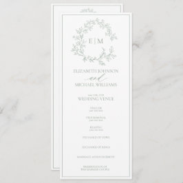 Mongram Hochzeitstich für das moderne Wappen mit g Programm