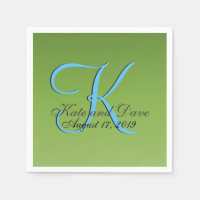 Mongram Lime Green Hochzeit