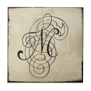 mongram "M" Fliese