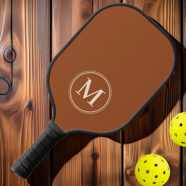 Mongram Mid-Century Solid Desert Sun Farbe Pickleball Schläger (Von Creator hochgeladen)