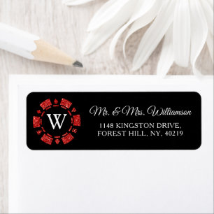 Mongram Poker Mongram Casino Hochzeit von Red Glit