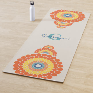 Mongram Radiant Aegean Summer Ornamental Mandala Yogamatte