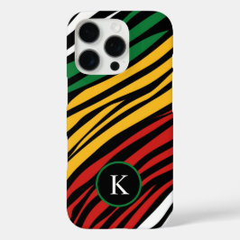 Mongram Red Green Yellow Black History Montag iPhone 16 Pro Hülle