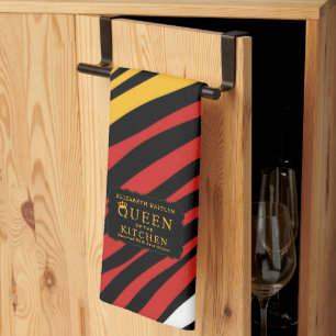 Mongram Red Green Yellow Black History Montag Geschirrtuch