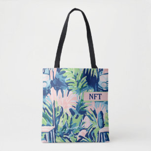Mongram Tropical Floral Golf Totbeutel