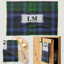 Mongram Wallace Tartan Blue Green Sports & Kitchen
