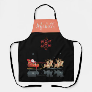 Mongram Weihnachten & Glück Neues Jahr! Geschenke Schürze