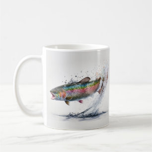 Mongramm für den Fang von Regenbogenforellen Kaffeetasse