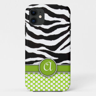Mongrammed Zebra-Druck iPhone 5 Case-Mate Hülle