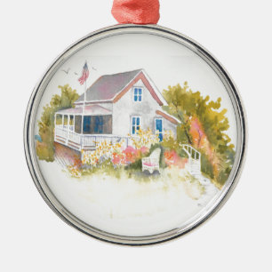 Monhegan Hütte J Kilburn Ornament Aus Metall