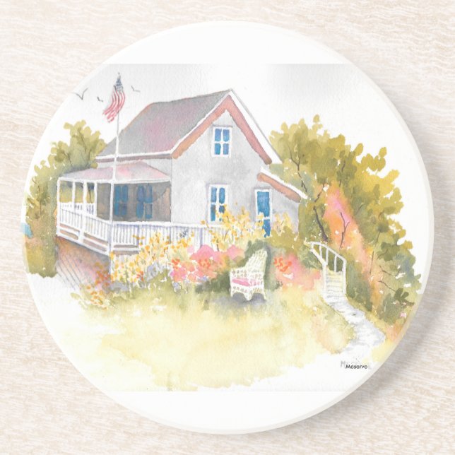 Monhegan Hütte J Kilburn Untersetzer (Vorne)