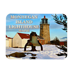Monhegan Insel-Leuchtturm, Maine Magnet