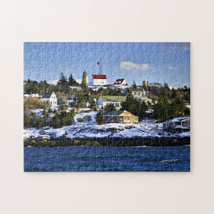Monhegan Insel-Leuchtturm, Maine Puzzle