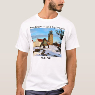 Monhegan Insel-Leuchtturm, Maine-T - Shirt