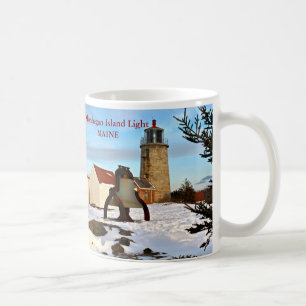 Monhegan Insel-Leuchtturm, Maine-Tasse Kaffeetasse