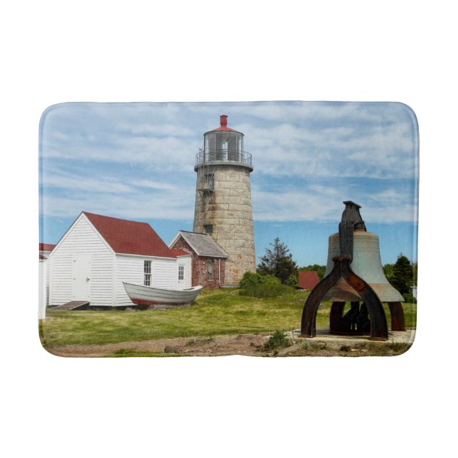 Monhegan Island Lighthouse, Maine Badematte (Vorderseite)