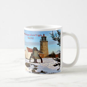 Monhegan Island Lighthouse, Maine Tasse