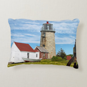 Monhegan Island Lighthouse, Maine Zierkissen