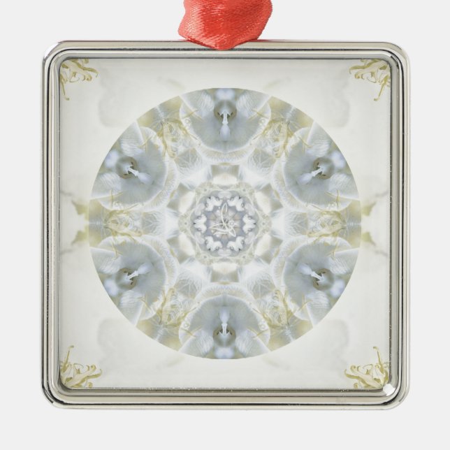 Moni Gardenia Angels Silbernes Ornament (Vorne)
