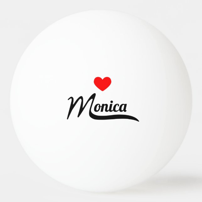 Monica Tischtennisball (Vorderseite)
