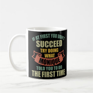 Monique Personalisiert Name Monique Vorname Kaffeetasse