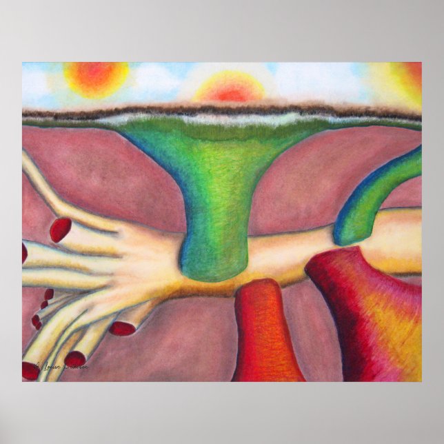 "Monism" Pastel & Oil von A. Louise Peterson Poster (Vorne)