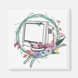 Monitore und Kranz Magnet