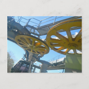 Monjuic Cable Car Gears, Flugbahn, Barcelona Postkarte