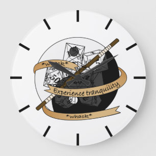 Monk Dice Design Große Wanduhr