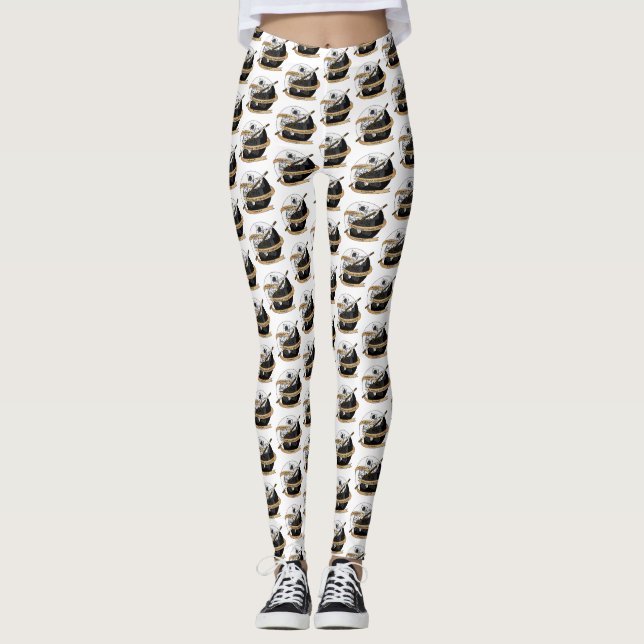 Monk Dice Design Leggings (Vorderseite)
