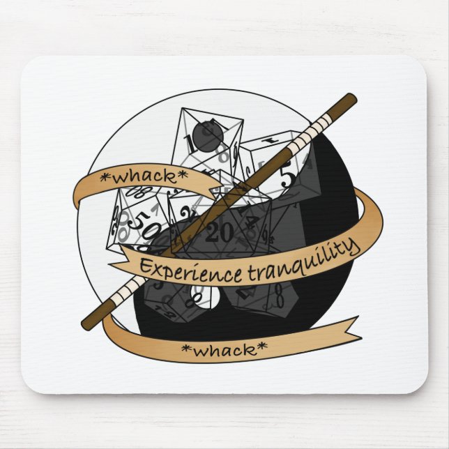 Monk Dice Design Mousepad (Vorne)